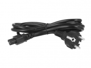 EU Power cord 3 prongs, C5 cable [200 pcs per carton] - 1.5m
