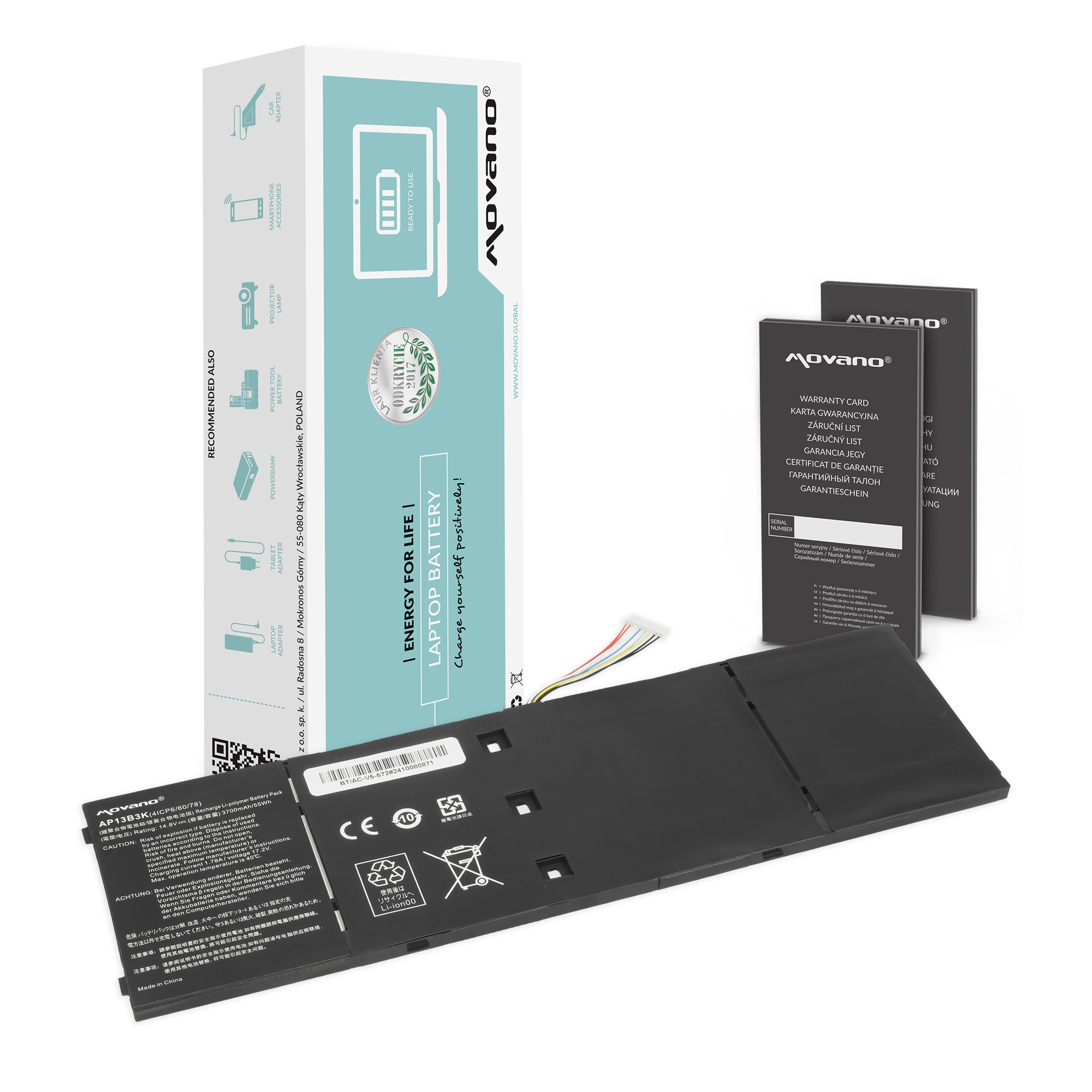 Bateria Movano do Acer Aspire V5-572