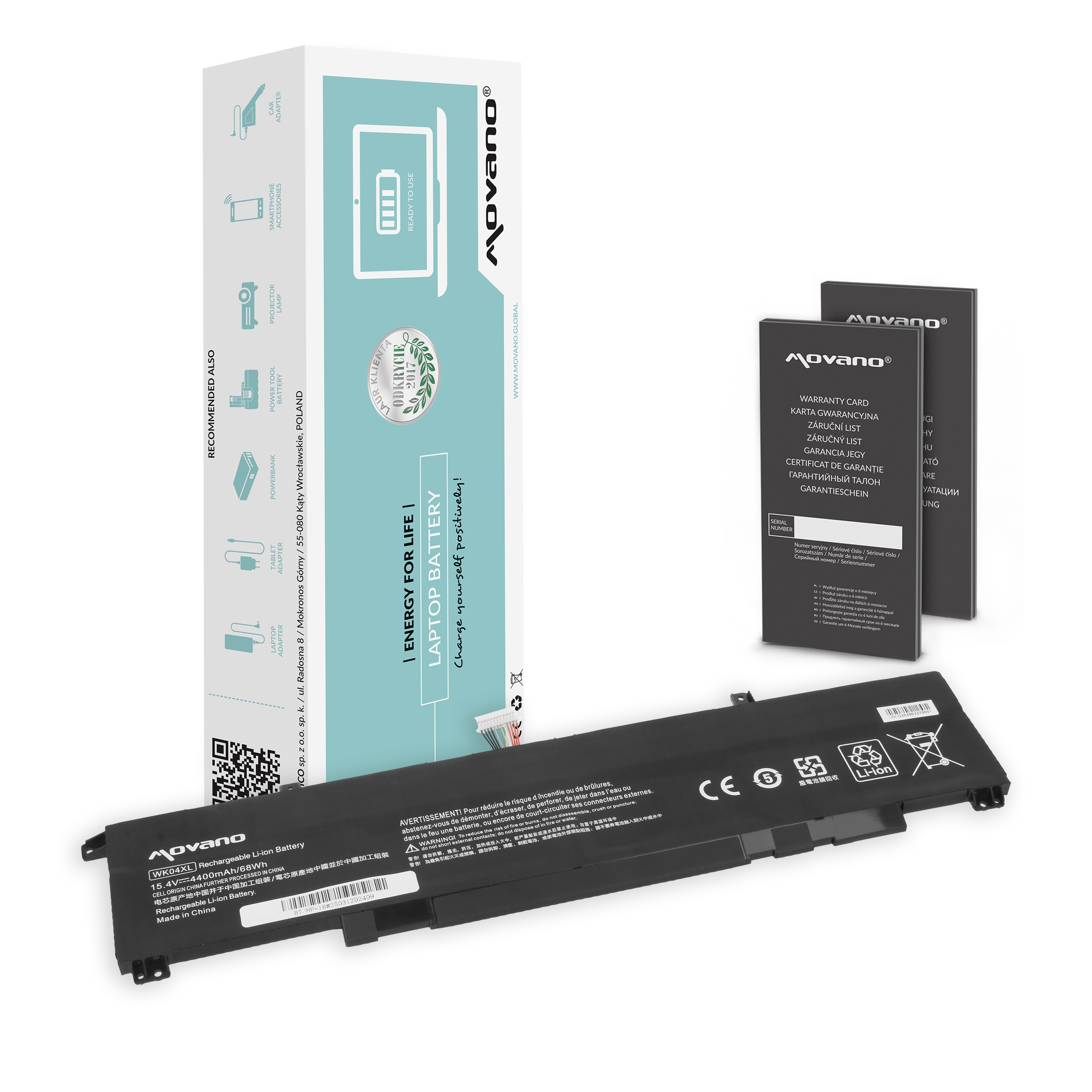 Bateria Movano do HP Omen 16, Victus 15-fa, 16-d, 16-s