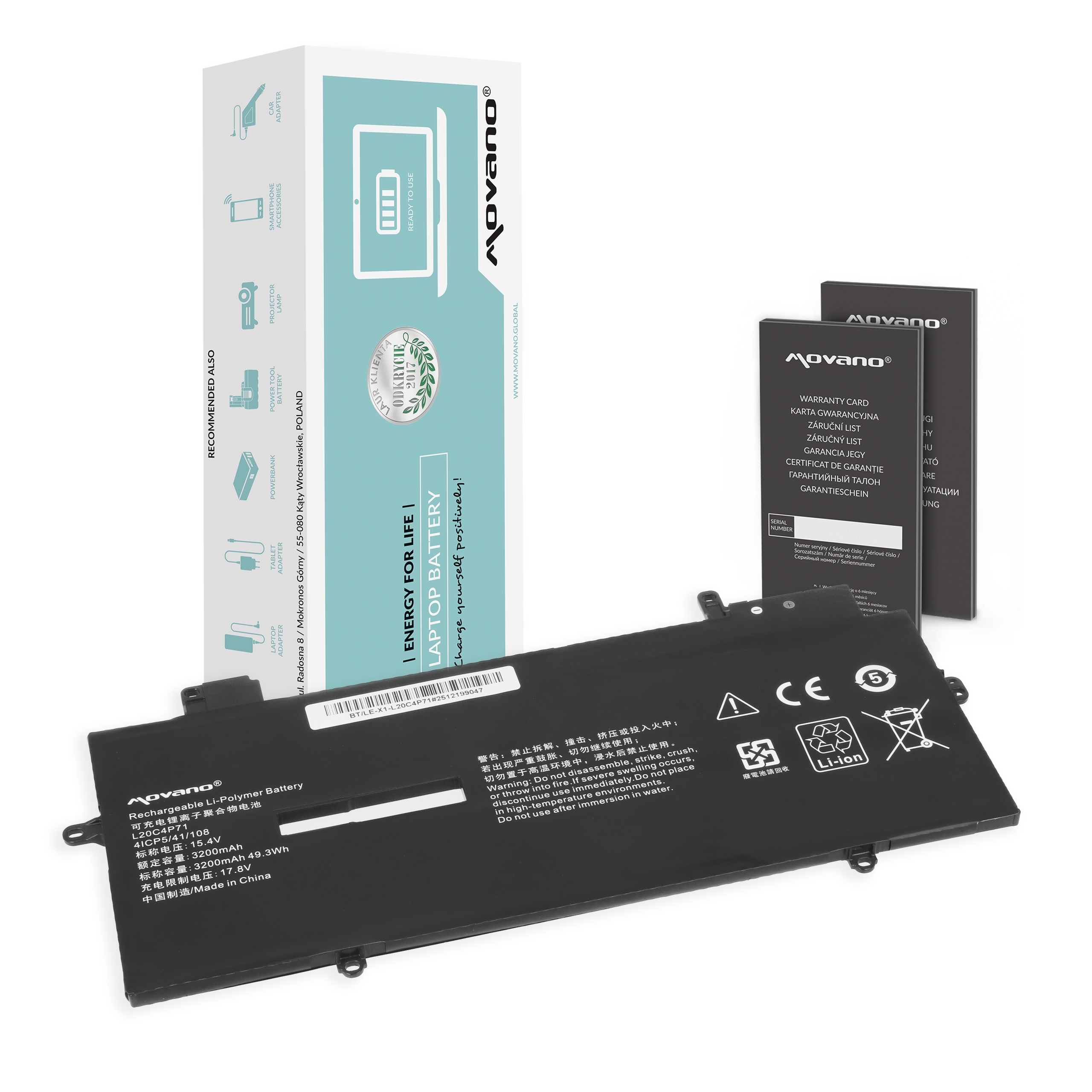 Bateria Movano do Lenovo Thinkpad X1 Carbon (gen9, gen10, gen11), X1 Yoga (gen6, gen7, gen8)