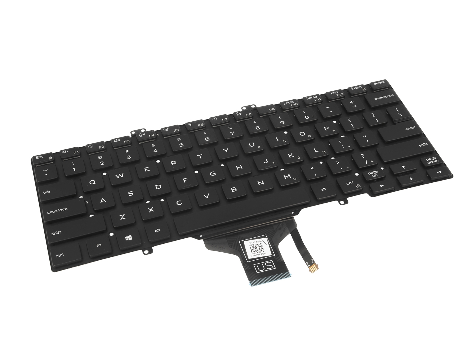 Klawiatura laptopa do Dell Latitude 5410, 7400, 7410 (podświetlana)