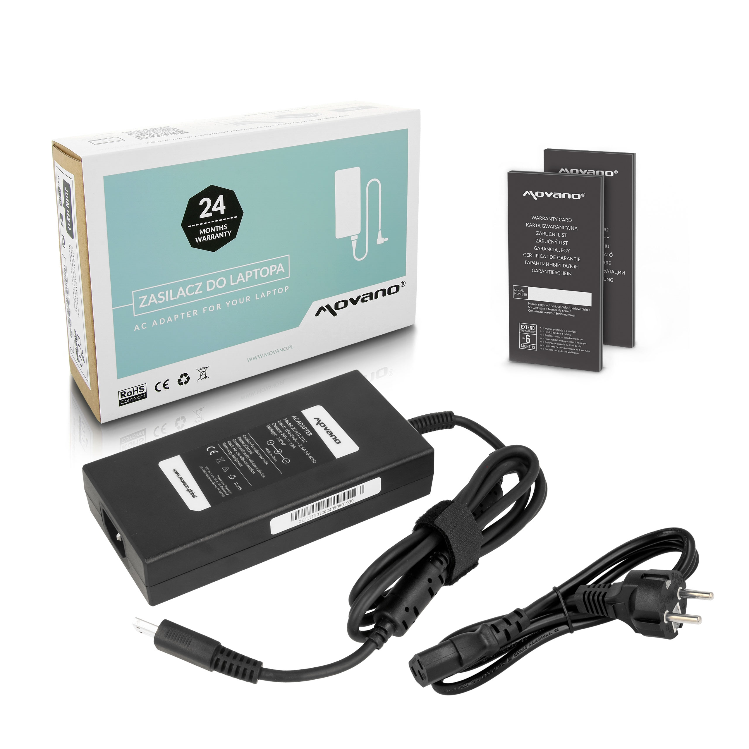 Zasilacz Movano 20v 12a (USB) 240W do MSI